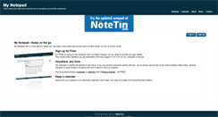 Desktop Screenshot of my-notepad.net