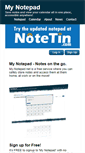 Mobile Screenshot of my-notepad.net