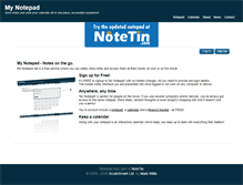 Tablet Screenshot of my-notepad.net
